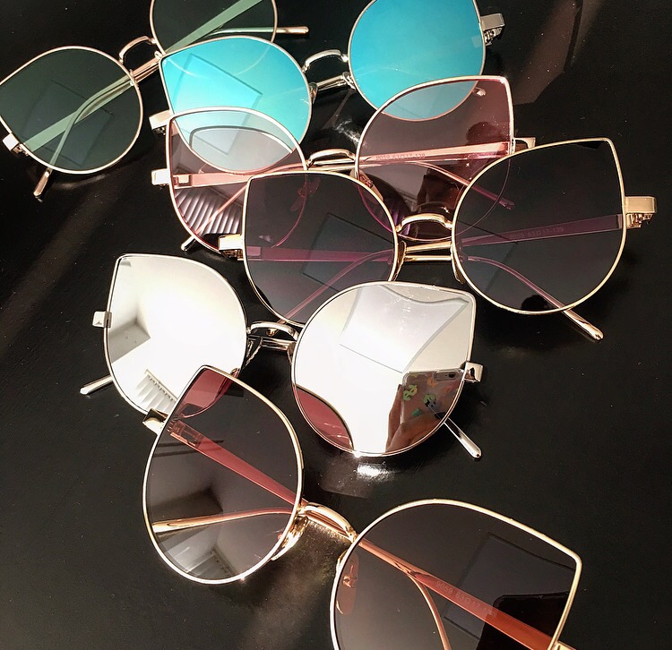 e-outfit metal cat shape sunglasses